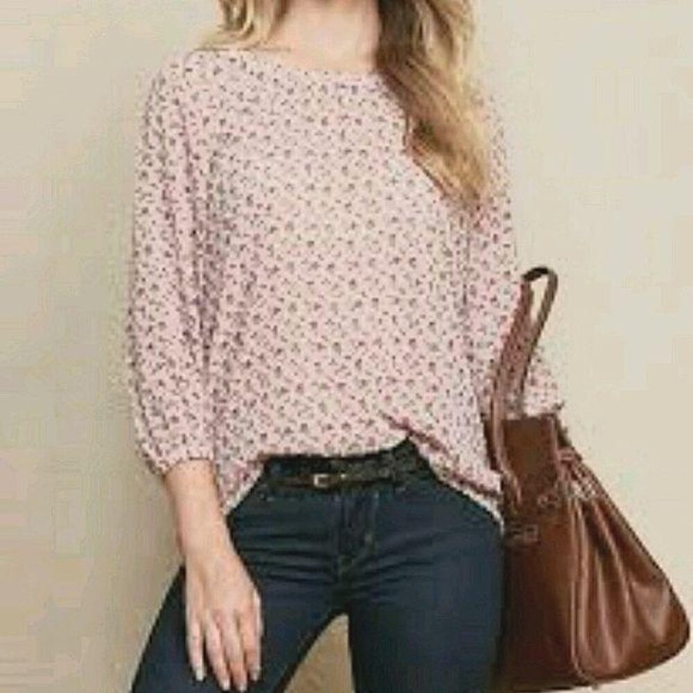 Matilda Jane Swiss Dot Floral Cottage‎ Top Size XS